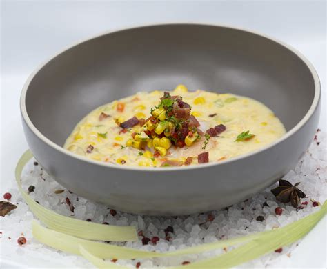 Shrimp & Grilled Corn Soup – Recipes for Club + Resort Chef