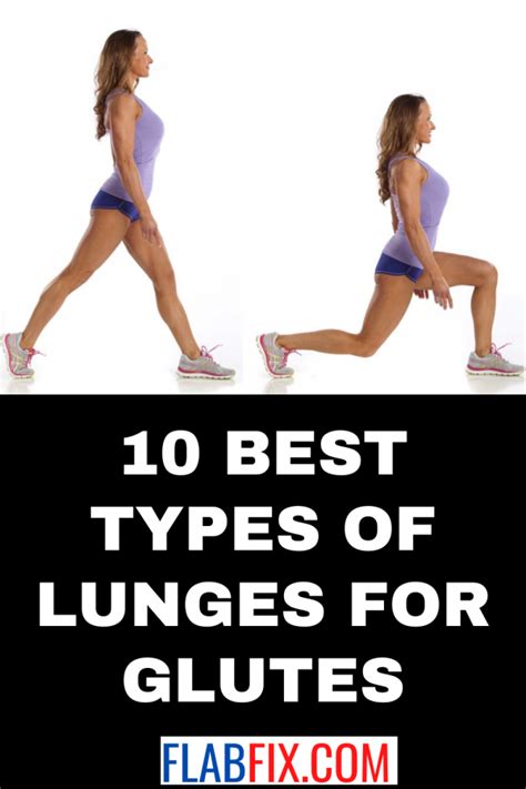 10 Best Types of Lunges for Glutes - Flab Fix