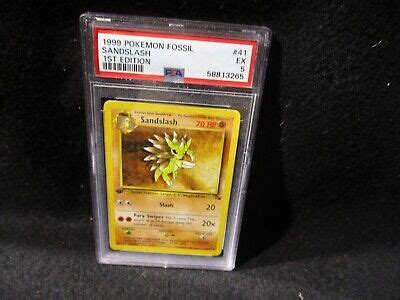 Pokemon Fossil St Edition Sandslash Psa Ebay