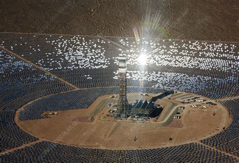 Concentrating Solar Power Plant Stock Image C Science