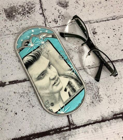 Elvis Inspired Fabric Eyeglass Case T For Elvis Fan Reading Glasses Case Sunglasses Case