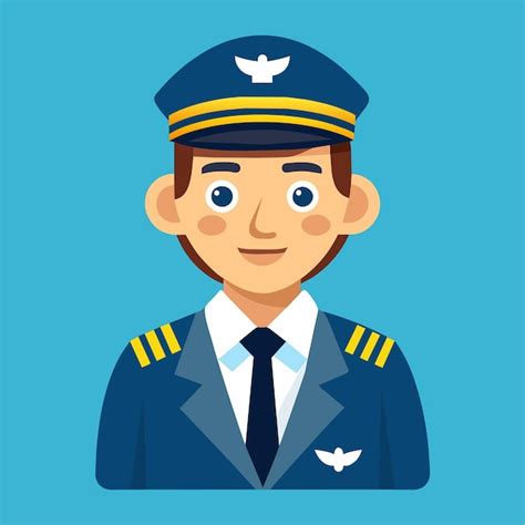 Premium Vector Pilot Vector Illustration Flat Style Aviation Professional