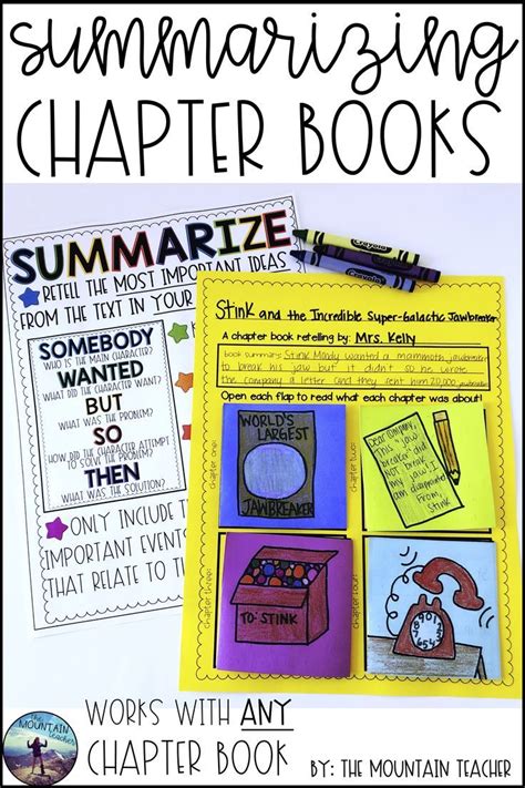 Chapter Book Study | Chapter books, Summarizing activities, Book study