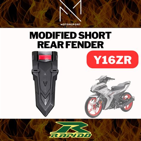 RAPIDO YAMAHA Y16zr Modified Short Rear Fender Motorcycle Motorsikal