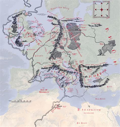 World Map With Distance Scale