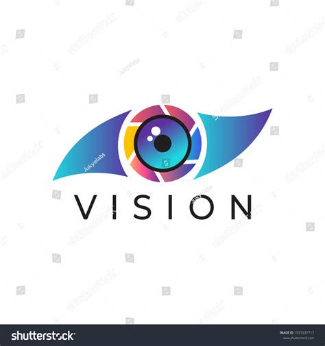 Eye Vision Icon Logo Vector Illustration Stock Vector Royalty Free