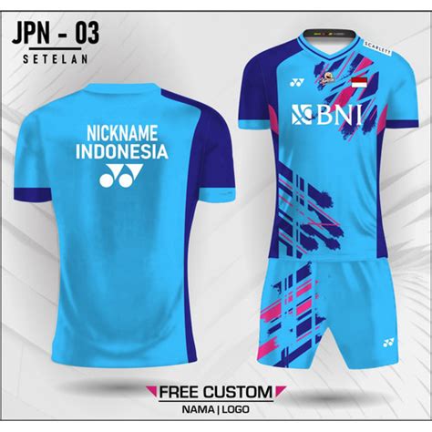 Jual Set Jersey Celana Badminton Yonex Baju Bulutangkis Fajar Rian