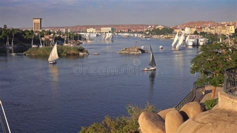 Felucca Boat on Nile River in Aswan Egypt Stock Video - Video of arabic, arabian: 347626743