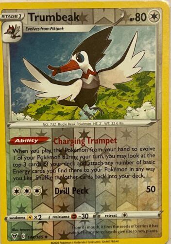 Pok Mon Tcg Trumbeak Vivid Voltage Reverse Holo Uncommon New