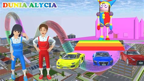 Yuta Mio Upin Ipin Coba Lintasan Mobil Pelangi Bertemu Pomni