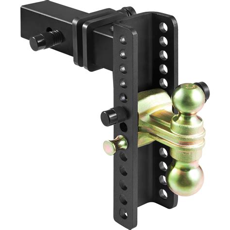 VEVOR Adjustable Trailer Hitch, 10-Inch Drop & 8.5-Inch Rise Hitch Ball