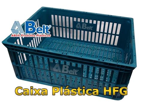 Caixa Pl Stica Hfg Na Cor Azul