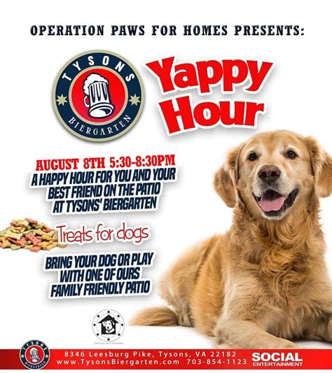 Yappy Hour With Operation Paws For Homes At Tbg