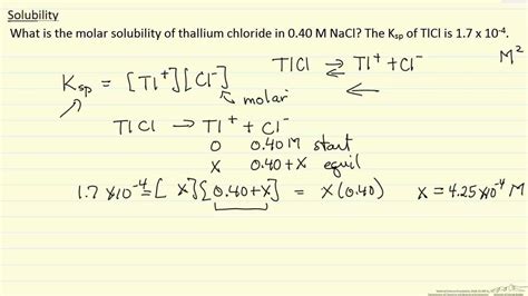 How To Calculate Molar Solubility From Ksp