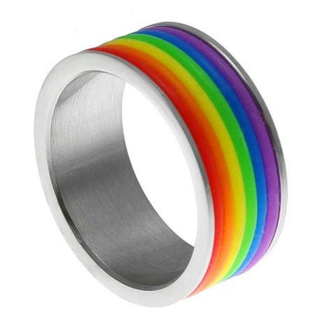 Gay Pride Rainbow Ring Gay Pride Jewelry Ts By Rushindustries