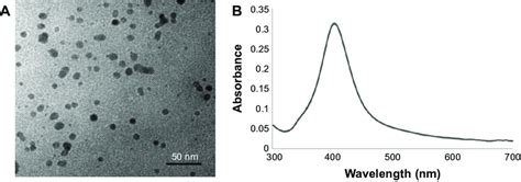 Characterization Of Agnps By Tem A And Spectroscopy B