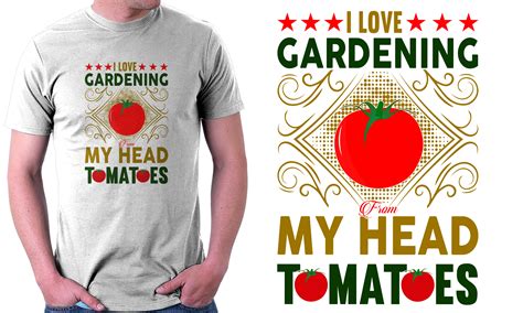 I Love Gardening From My Head Tomatoes Graphic By Infinity Design