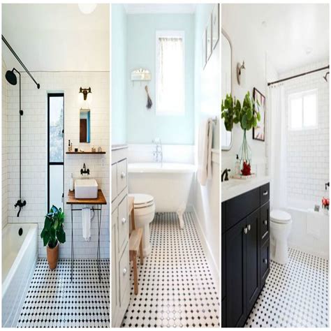 Glam Black And White Bathroom Floor Tile Ideas Off