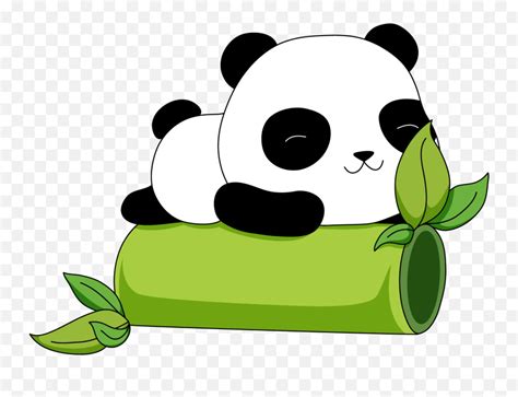 Baby Panda Bear Sleeping Cartoon Panda In Bamboo Tree Png Cute Panda