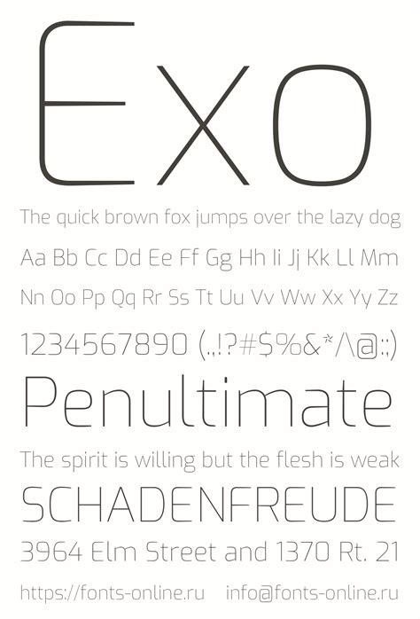 Exo Font