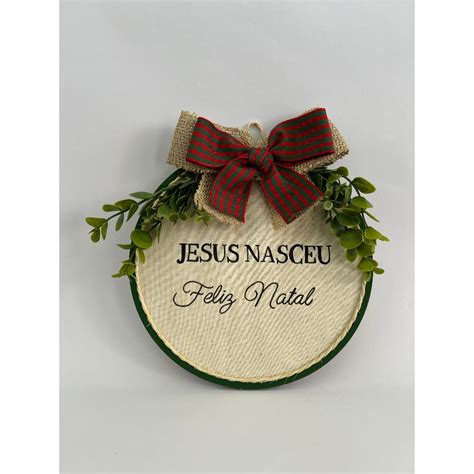 Natal Placa Decorativa Para Porta Ou Parede Guirlanda Feliz Natal