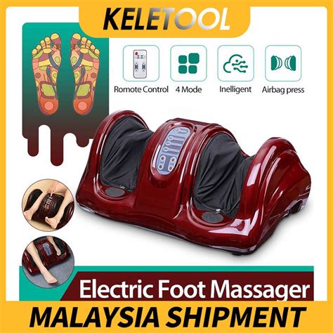 Electric Foot Massager Kneading Deep Tissue Relax Heated Roll Legs Feet