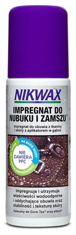 Nikwax Impregnat do obuwia nubuk i zamsz gąbka 125 ml 14400