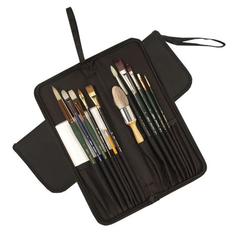 Tuscany Deluxe Brush Case LH Black High Quality Artists Paint