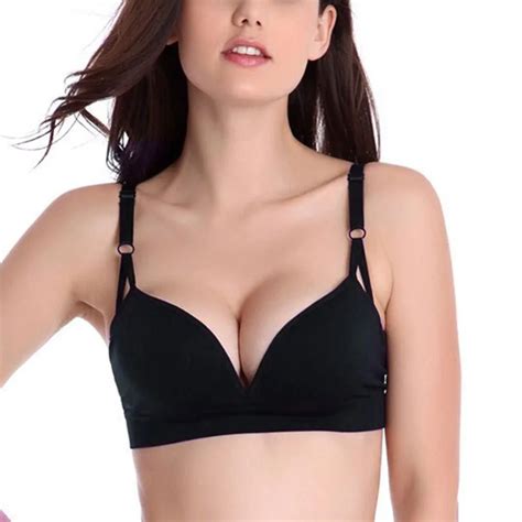 Women Wireless Padded Push Up Bra Shakeproof Fitness Brassiere Bra Crop