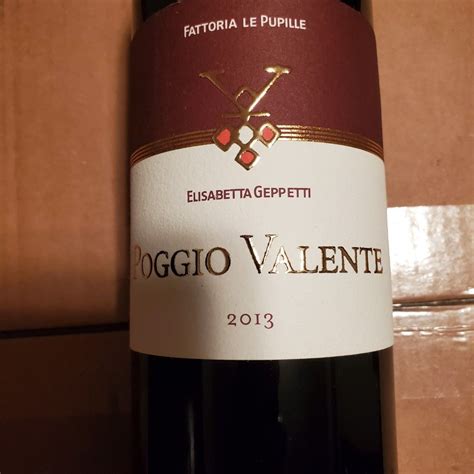 2013 Fattoria Le Pupille Elisabetta Geppetti Riserva Poggio Valente