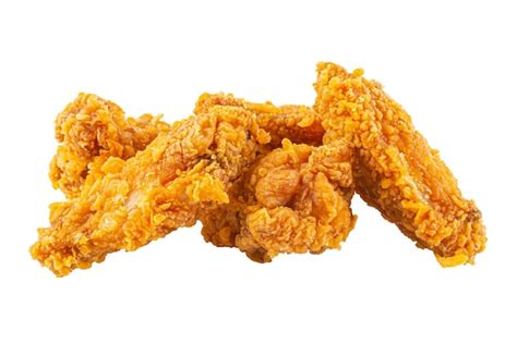 Alitas De Pollo Fritas Crujientes Aisladas Foto Premium