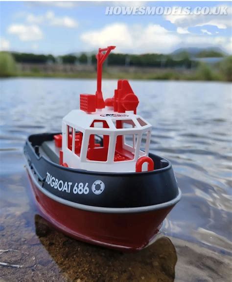 Heng Long 172 Rtr Rc Tug Boat 686 24ghz Black Howes Models