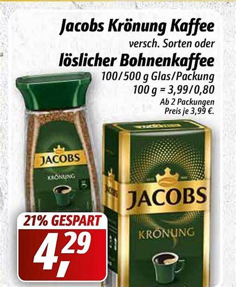 Jacobs Krönung Kaffee Oder Löslicher Bohnenkaffee Angebot bei Simmel