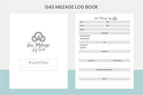 Gas Mileage Log Book Kdp Interior 36023645 Vector Art At Vecteezy