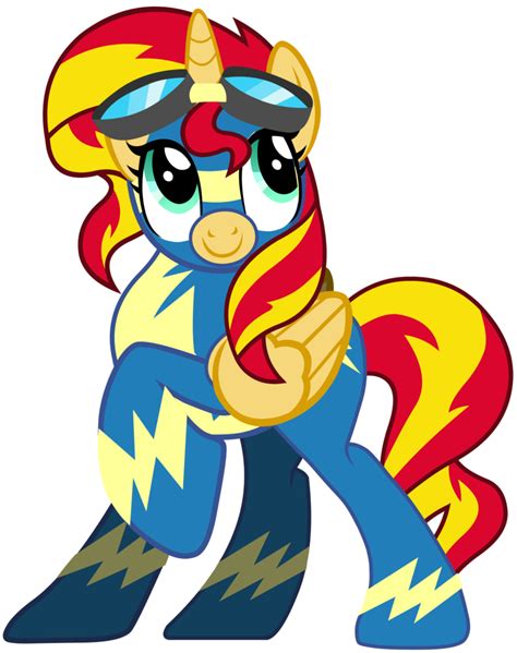 Mlp Sunset Shimmer As A Wonderbolt By Ramseybrony17 Sunset Shimmer