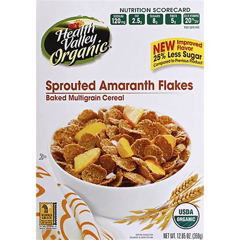 Health Valley Organic Sprouted Amaranth Flakes Baked Multigrain Cereal