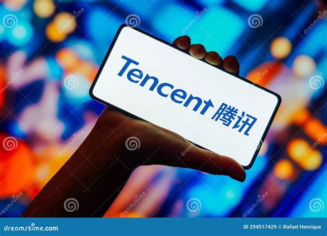 October 23 2023 Brazil In This Photo Illustration The Tencent Logo