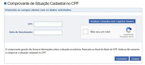 Comprovante De Inscrição Cpf → Consultar Imprimir Regularizar 【aqui】