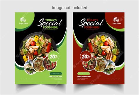 Premium Vector Restaurant Food Flyer Design Templates