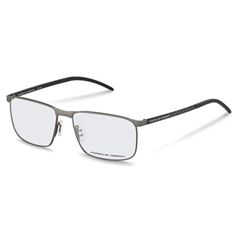 Porsche Design Mens Gunmetal Shield Eyeglass Frames 8339 C 56