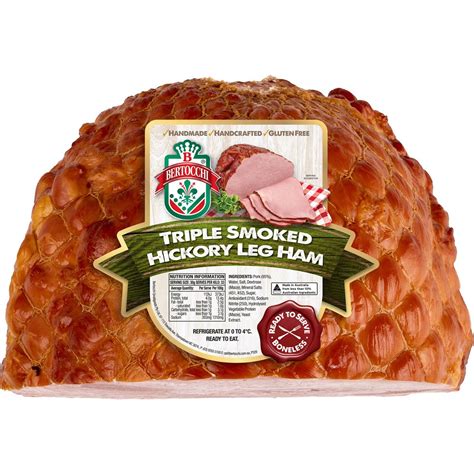 Bertocchi Triple Smoked Leg Ham 2kg 2 5kg Woolworths