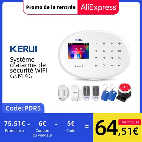 Kerui Système D alarme De Sécurité Pour Maison Connectée Tuya Wi fi