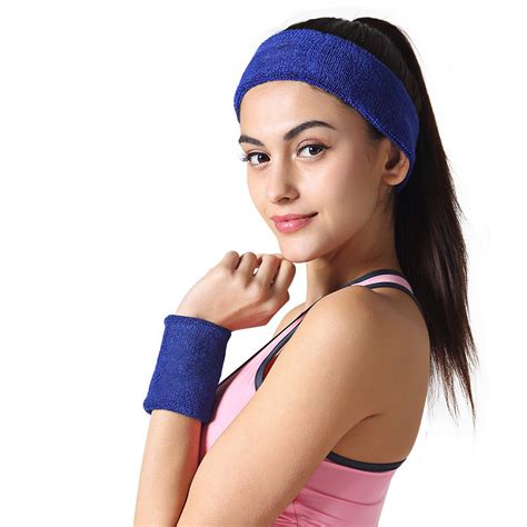 3pcs Set Mens Sports Headband Sweatband Stretch Elastic Outdoor Sport