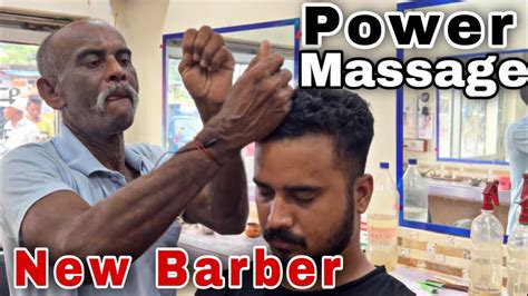 Powerful Head Massage With Neck Cracking By New Barber Asmr Indian