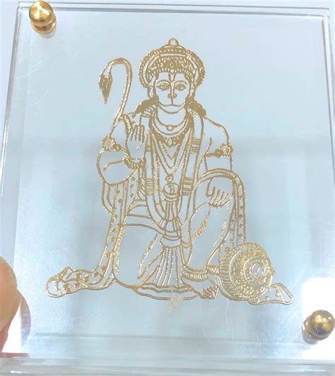 Buy Shree Kreations Gold Plated Hanuman Ji Photo Frame For Car