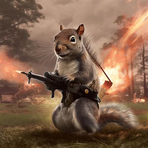 Squirrel With A Gun