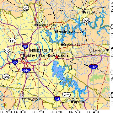 Hermitage, Tennessee (TN) ~ population data, races, housing & economy