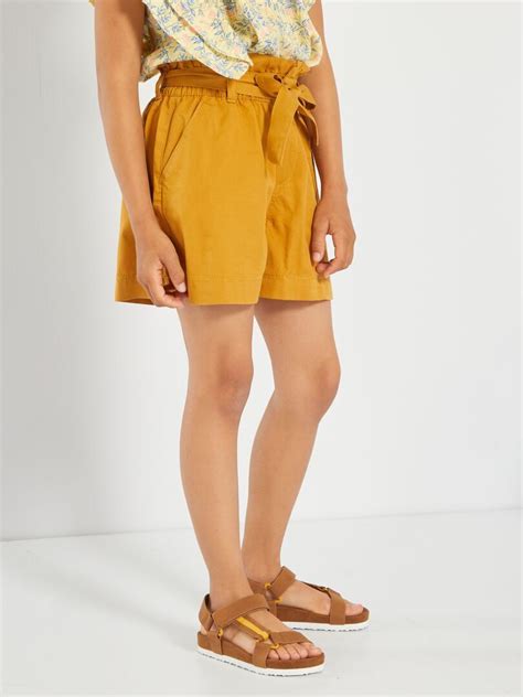 Short Vas En Lyocell Beige Kiabi