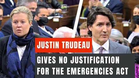 Justin Trudeau Gives No Justification For The Emergencies Act Youtube