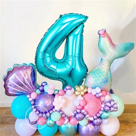 Mermaid Party Jaar Zeemermin Feestversiering Mermaid Ballonnen